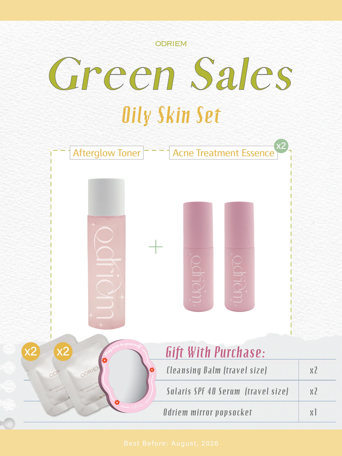 ［GREENSALE］ Oily Care Set