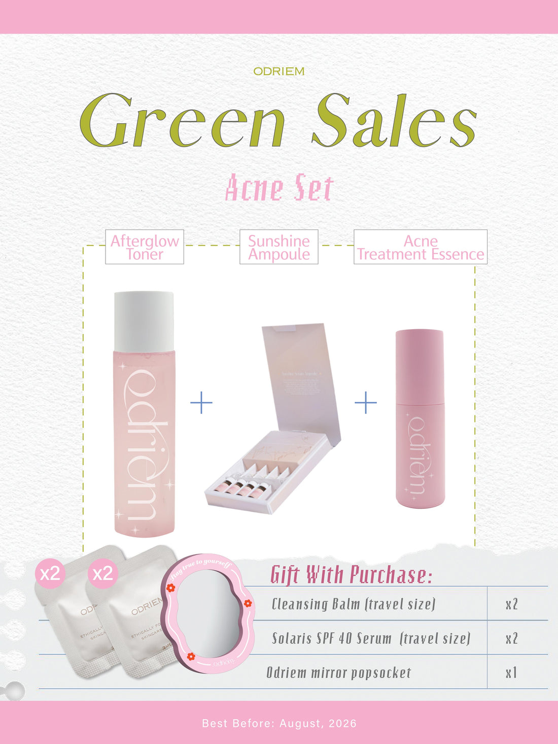 ［GREENSALE］ Acne Care Set