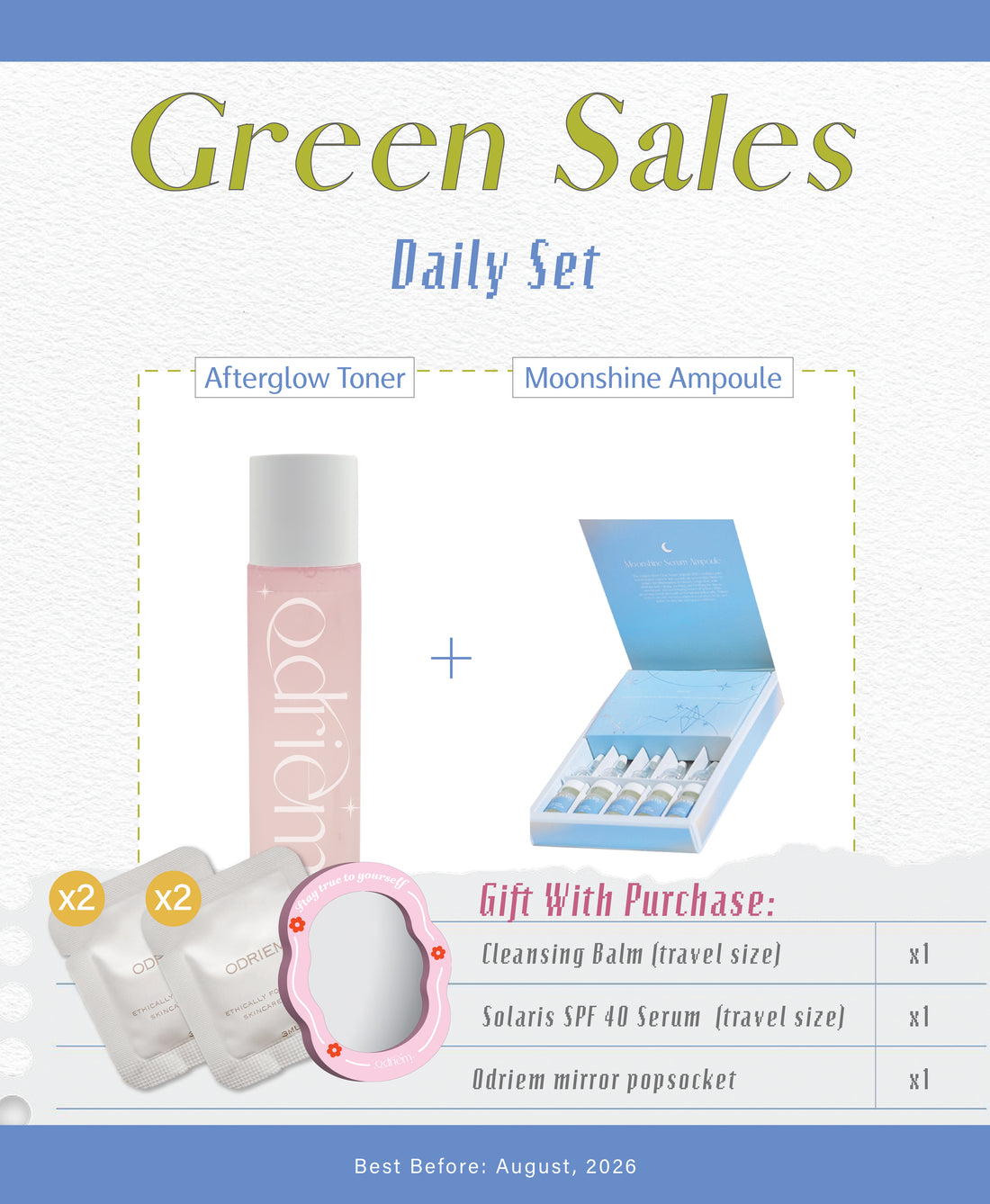 [GREEN SALE] Daily Care Set